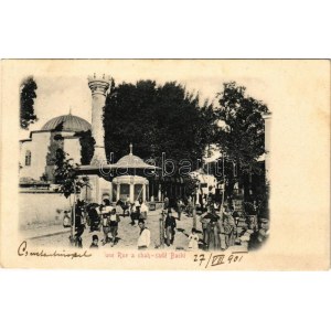 1901 Konstantynopol, Stambuł; Une Rue a chah-sadé Bachi / widok ulicy