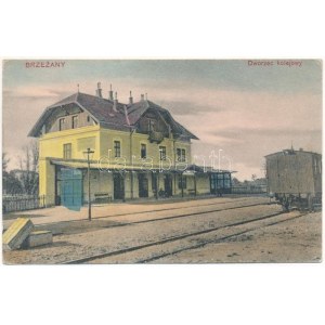 Bereżany, Brzeżany, Berezsani; Dworzec kolejowy / stacja kolejowa, pociąg