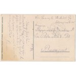 1915 Brody, Pawilon zegarowy, sklep W. Kocyana (EK)