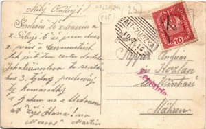 1918 Chernivtsi, Czernowitz, Cernauti, Csernyivci (Bukovina, Bukowina); Justizpalais / palace of justice, market (EK...