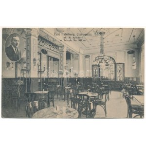 1916 Chernivtsi, Czernowitz, Cernauti, Csernyivci (Bucovina, Bucovina, Bukowina); Café Habsburg (Inh. M. Apisdorf) ...