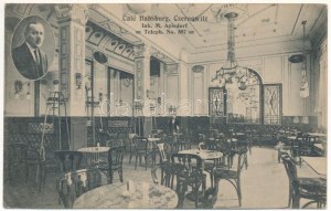 1916 Cernivtsi, Czernowitz, Cernauti, Csernyivci (Bukowina, Bucovina, Bukowina); Café Habsburg (Inh. M. Apisdorf) ...
