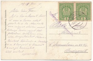 1918 Czerniowce, Czernowitz, Cernauti, Csernyivci (Bukowina, Bucovina, Bukowina); Erzherzog Rainer-Kaserne. Verlag A...