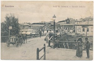 1918 Chortkiv, Csortkiv, Czortków; Most na Serecie / Sereth Brücke / Seret river bridge + 