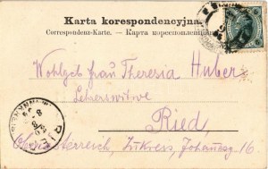 1904 Ivano-Frankivsk, Stanislawów, Stanislau; Katedra / Gr. kat. Kathedrale / cattedrale, negozi (fl)