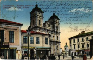 1915 Ivano-Frankivsk, Stanislawów, Stanislau ; Katedra grecko-kot. / Église gréco-catholique...
