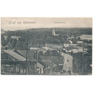 1917 Kitsman, Kotzmann (Bukovina, Bukowina); Totalansicht + K.u.k. Etappen-Bezirkskommando (EK)