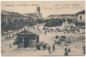 1916 Kolomyia, Kolomyja, Kolomyya, Kolomea; Rynek/Ringplatz/Marktplatz (EK)