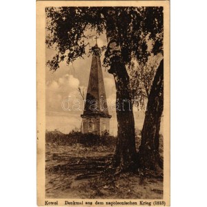 1917 Kovel, Kowel; Denkmal aus dem napolenoischen Krieg (1813) / Kriegsdenkmal + 4. A. K. K.u.K...