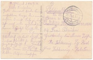 1916 Kovel, Kowel; Marktstraße / WWI Marktstraße mit deutschen Soldaten (EB)