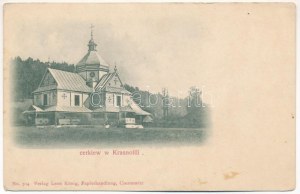 Krasnoillya (Verkhovyna), cerkiew w Krasnoilli / starý kostol (EK)