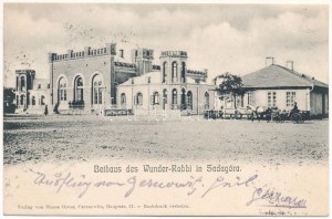 1905 Sadhora, Sadagóra, Sadigura; Bethaus des Wunder-Rabbi. Verlag von Simon Gross / Casa di preghiera ebraica...