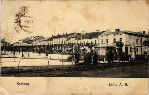 1910 Sambir, Szambir, Sambor; Linia A. B. / strada (EK)