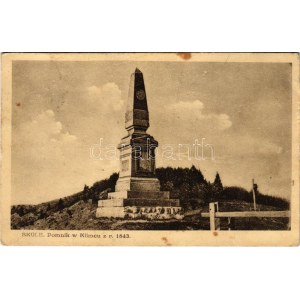 1939 Skole, Pomnik w Klimcu z r. 1843 / monument (fl)