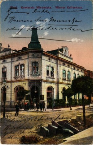 1917 Stryi, Stryj, Strij ; Kawiarna Wiedenska / Wiener Kaffeehaus / Café viennois (EK)