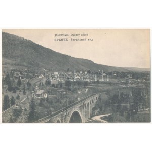 Yaremche, Jaremcze, Jaremce; Ogólny widok / celkový pohled, železniční most