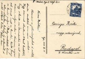 1931 Légy résen! A 4. sz. Budai Ifjúsági Kongregációk (BIK) cserkészcsapatának tábori lobogója ...