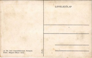 A 25. Szt. Imre öreg cserkészcsapat képeslapja / Ungarische Pfadfinder Oldboys Gruppe. Art Nouveau s: Megyer...