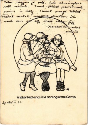 1935 A tábor kedvence. Magyar Cserkészleány Szövetség kiadása / The Darling of the Camp...
