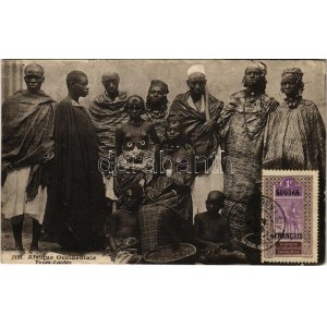 Afrique Occidentale, Types Laobes / Afrykański folklor, grupa etniczna z Senegalu, półnagie kobiety (EK...