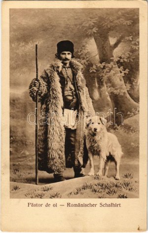 Pastor de oi / Romänischer Schafhirt / Erdélyi folklór, román juhász / Transylvánský folklór, rumunský pastýř...