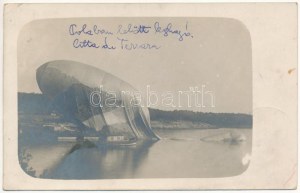 1915 A Pola felett lelőtt Citta di Jesi olasz léghajó maradványai, osztrák-magyar haditengerészet / K.u.K..