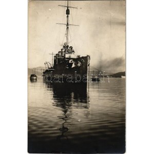 1917 SMS SAIDA Osztrák-Magyar Haditengerészet Novara-osztályú gyorscirkálója az Otranttó-i csata után / Rapidkreuzer K...