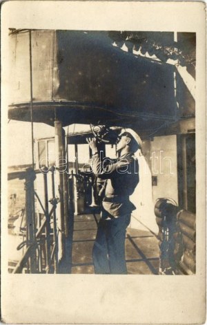 Osztrák-Magyar Haditengerészet, matróz a fedélzeten / WWI Austro-Hungarian Navy, K.u.K. Kriegsmarine, mariner on board...