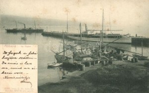 1905 Abbazia, Opatija ; SIRÁLY egycsavaros tengeri személyszállító gőzhajó / Salondampfer / Hungarian sea...