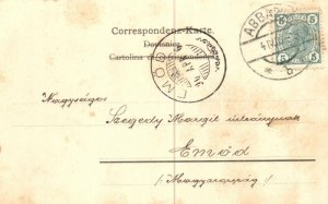 1905 Abbazia, Opatija ; SIRÁLY egycsavaros tengeri személyszállító gőzhajó / Salondampfer / Hungarian sea...