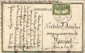 1923 A Menekült II. Kiadja Deák J. / Węgierska irredenta propagandowa pocztówka artystyczna, litografia (EK)