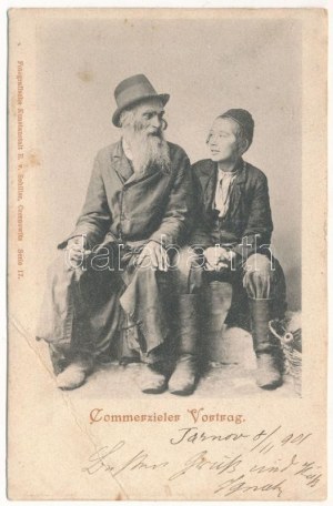 1901 Commerzieler Vortrag. E. v. Schiller Czernowitz Serie 17. / Bukovinai ukrán zsidók. Judaika ...