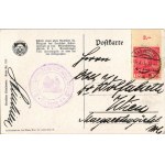 Gott strafe England ! / Carte postale militaire allemande de la Première Guerre mondiale, propagande anti-britannique avec dirigeable...