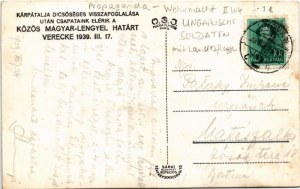 1939 Vereckei-hágó, Veretskyy pereval, Verecke Pass, Serednioveretskyy ; Magyar...