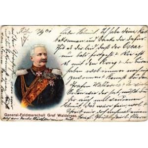 1901 General-Feldmarschall Graf Waldersee / Alfred von Waldersee. litografia (opotrebované rohy)