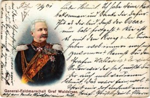 1901 General-Feldmarschall Graf Waldersee / Alfred von Waldersee. lithographie (coins usés)