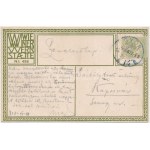 1918 Budapest, Lánchíd / Kettenbrücke. Wiener Werkstätte No. 458. s: Franz Kuhn