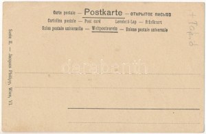 Secesná dáma. Philipp & Kramer Wiener Künstler-Postkarte Serie II/1. s: Josef Hoffmann, Leopold Kainradl (EK...