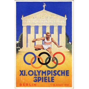 1936 Berlin XI. Olympische Spiele / 1936. évi nyári olimpiai játékok / 1936 Summer Olympics s: Schroffner + ...