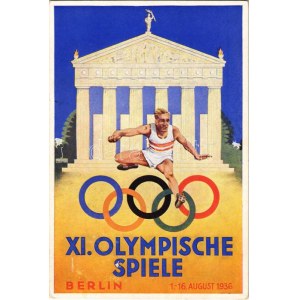 1936 Berlino XI. Olympische Spiele / 1936. évi nyári olimpiai játékok / 1936 Summer Olympics s: Schroffner + ...