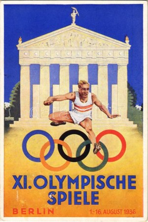 1936 Berlin XI. Olympische Spiele / 1936. évi nyári olimpiai játékok / 1936 Summer Olympics s: Schroffner + ...