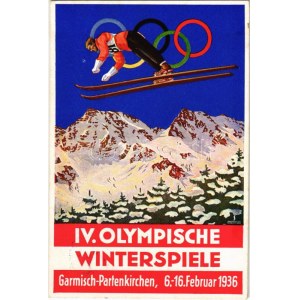 1936 Garmisch-Partenkirchen IV. Olympische Winterspiele / 1936. évi téli olimpiai játékok / Olimpiadi invernali di Garmisch...