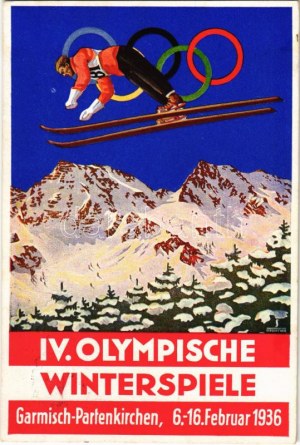 1936 Garmisch-Partenkirchen IV. Olympische Winterspiele / 1936. évi téli olimpiai játékok / Olimpiadi invernali di Garmisch...