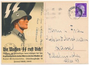 1942 Le Waffen-SS rovinano Dich! La fusione come libera volontà può avvenire presso l'Erganzungsstelle Fulda-Werra (IX...