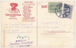 1922 Prawo samostanowienia dla Südtirolu! Der Brenner Deutschlands Berg, nicht Deutschland grenze...