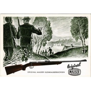 Oryginalny Mauser Kleinkaliberbüchsen / Német fegyver reklám, vadász puska ...