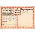 Világatlasz reklám. Hátoldalon megrendelőlap / Ungarische Verlagsanzeige s: Szekeres (EK...