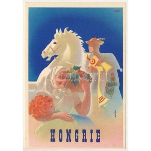 Hongrie / Magyar turisztikai reklám / Campagne touristique hongroise, propagande, folklore s : Konecsni (EK...