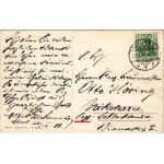 1911 Téli sport művészlap, síelő baleset, síugrás / Winter sport art postcard, ski accident, ski jump. Marke Egemes...