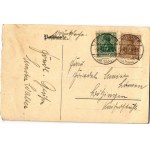 Maturita na reálném gymnáziu ve Freiburgu 1917. / Německá pohlednice Studentica (b)